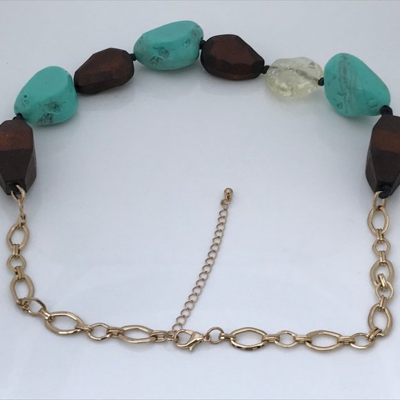 Nordstrom Rack Necklaces Gold plated Wood & Plasti - Picture 7 of 7